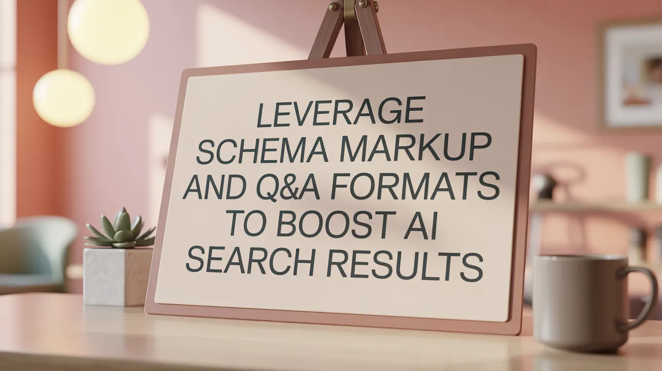 Leverage Schema Markup and Q&amp;A Formats to Boost AI Search Results