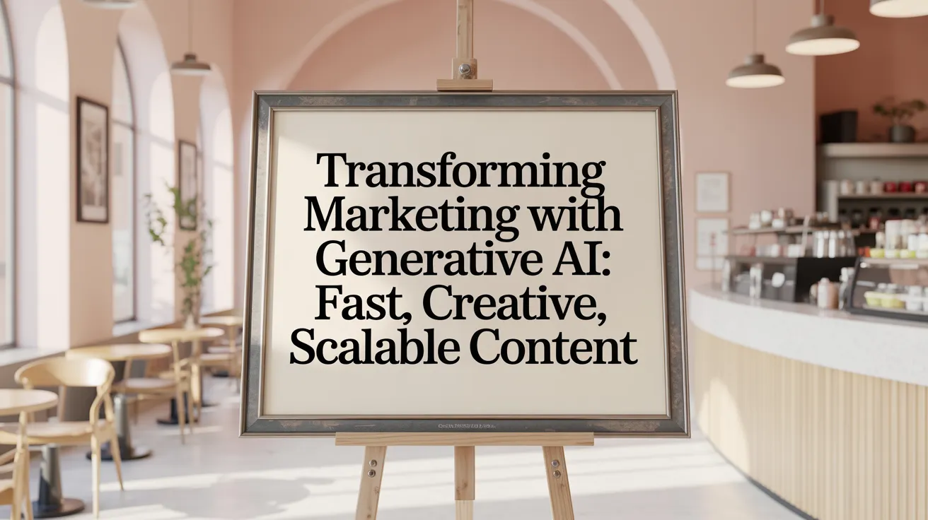 Transforming Marketing with Generative AI: Fast, Creative, Scalable Content