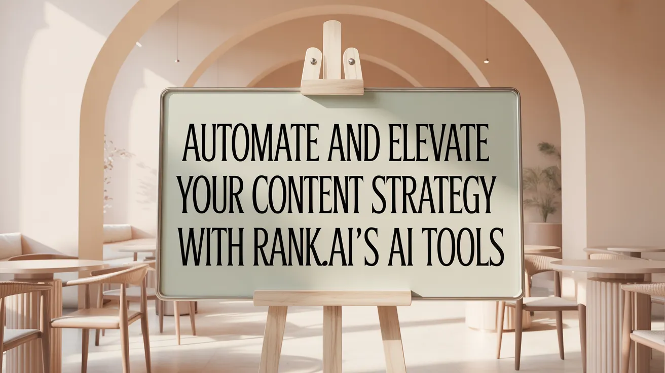 Automate and Elevate Your Content Strategy with Rank.ai's AI Tools