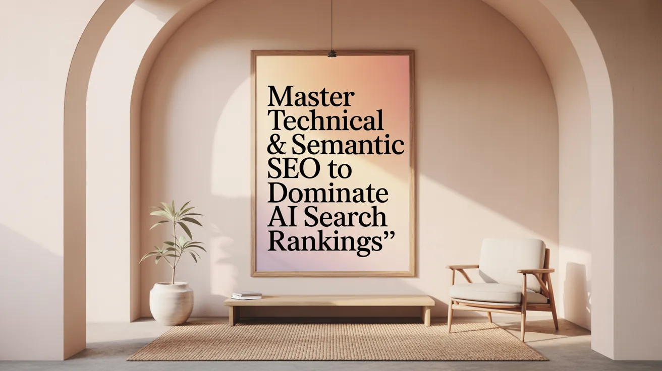 Master Technical &amp; Semantic SEO to Dominate AI Search Rankings