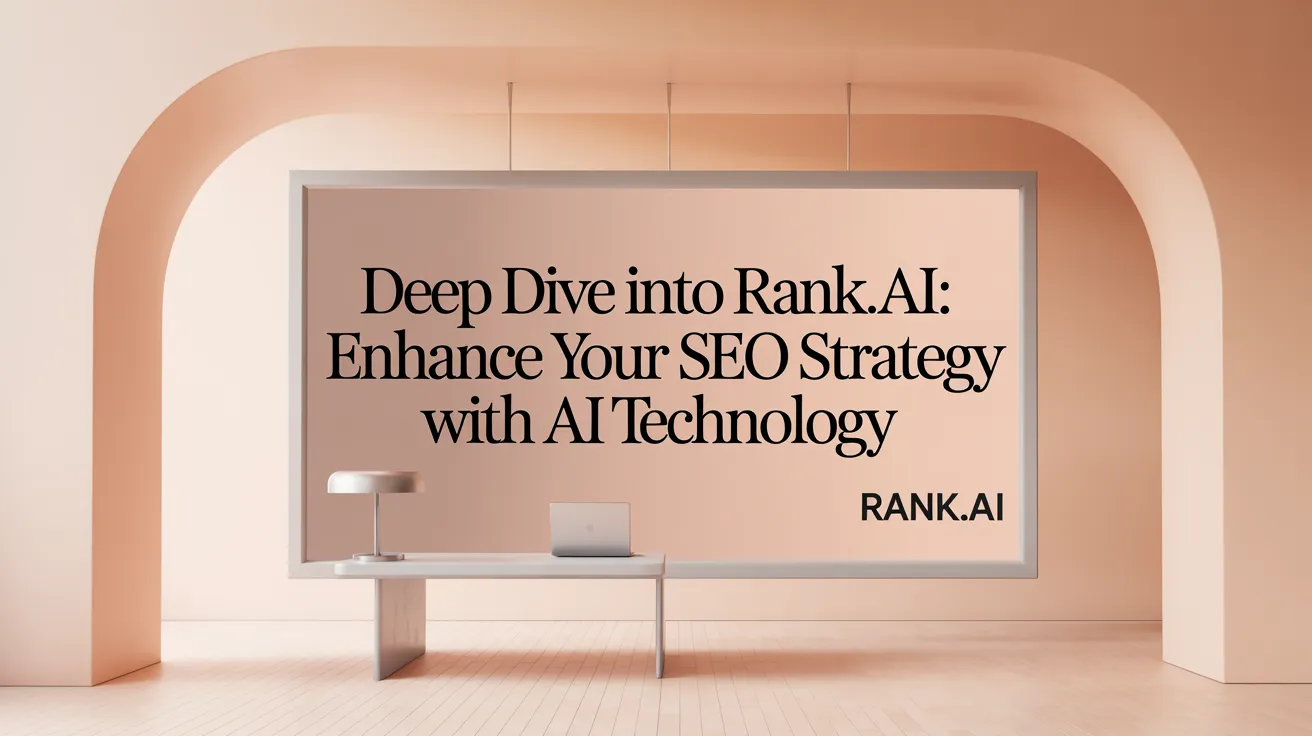 Deep Dive into Rank.ai: Enhance Your SEO Strategy with AI Technology