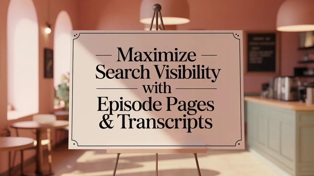 Maximize Search Visibility with Episode Pages &amp; Transcripts