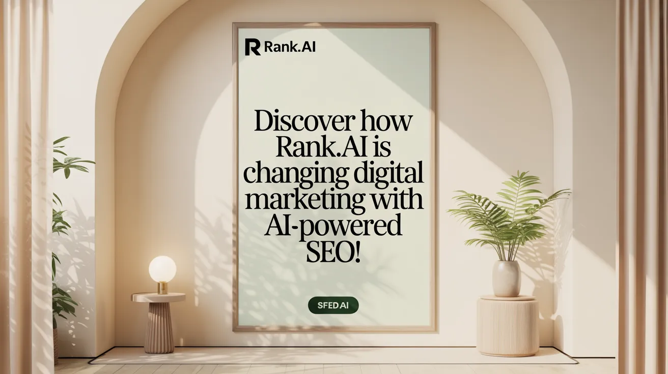 Discover How Rank.ai is Changing Digital Marketing with AI-Powered SEO!