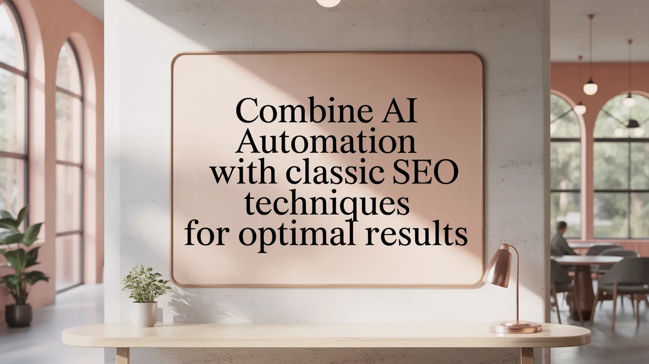 Combine AI Automation with Classic SEO Techniques for Optimal Results