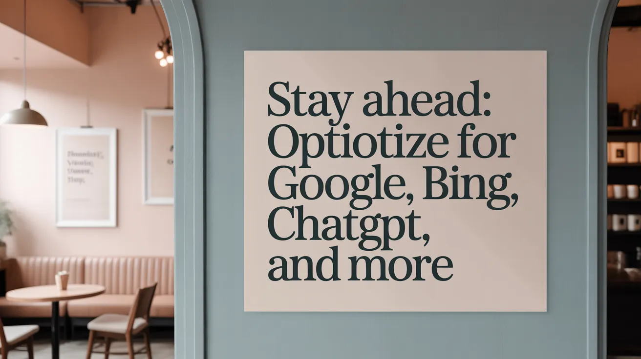 Stay Ahead: Optimize for Google, Bing, ChatGPT, and More