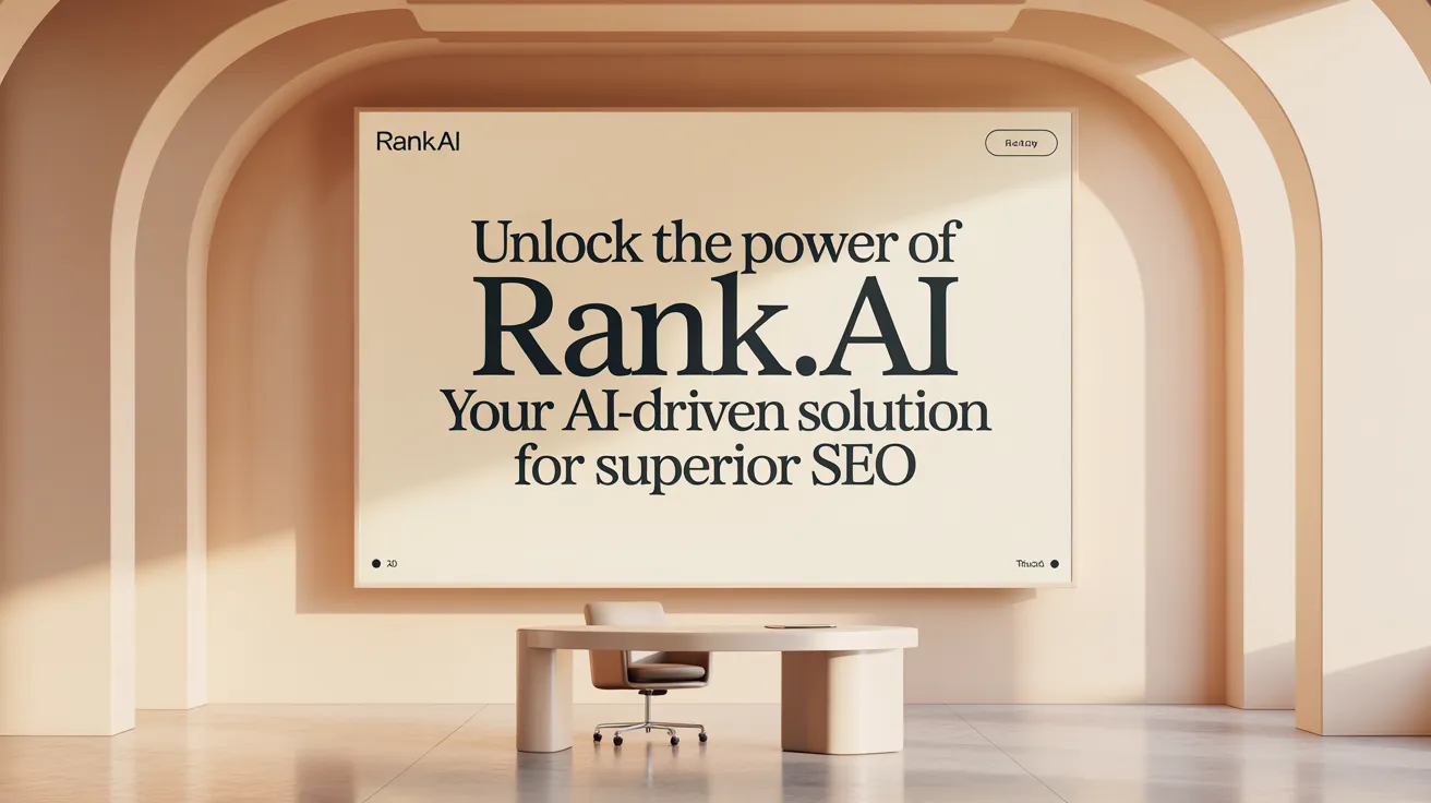 Unlock the Power of Rank.ai - Your AI-Driven Solution for Superior SEO