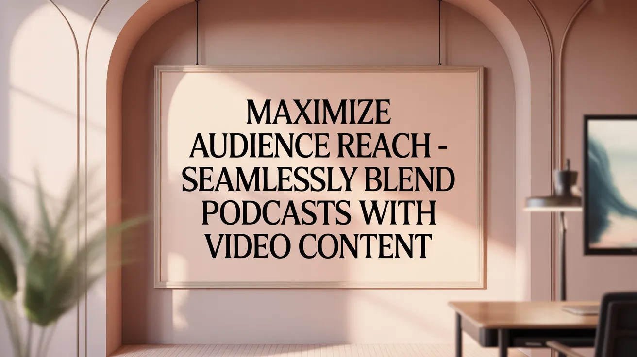 Maximize Audience Reach - Seamlessly Blend Podcasts with Video Content