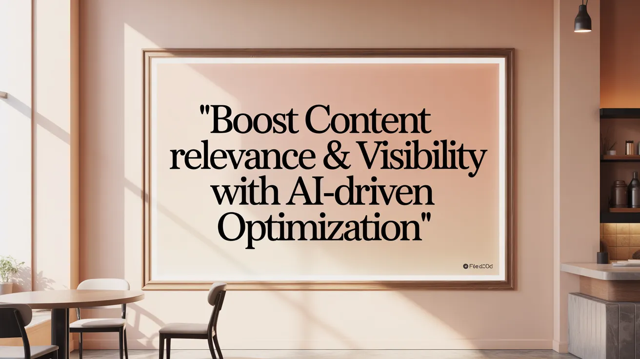 Boost Content Relevance &amp; Visibility with AI-Driven Optimization