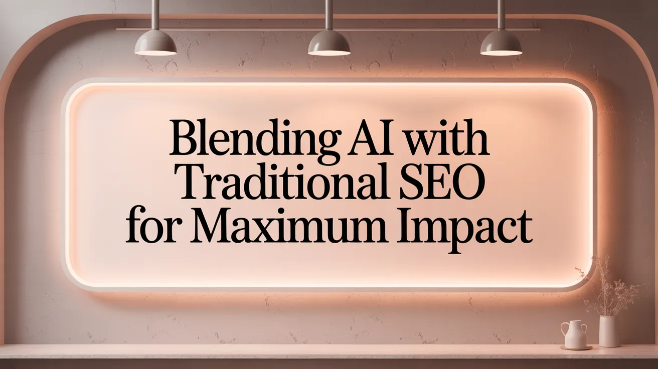 Blending AI with Traditional SEO for Maximum Impact