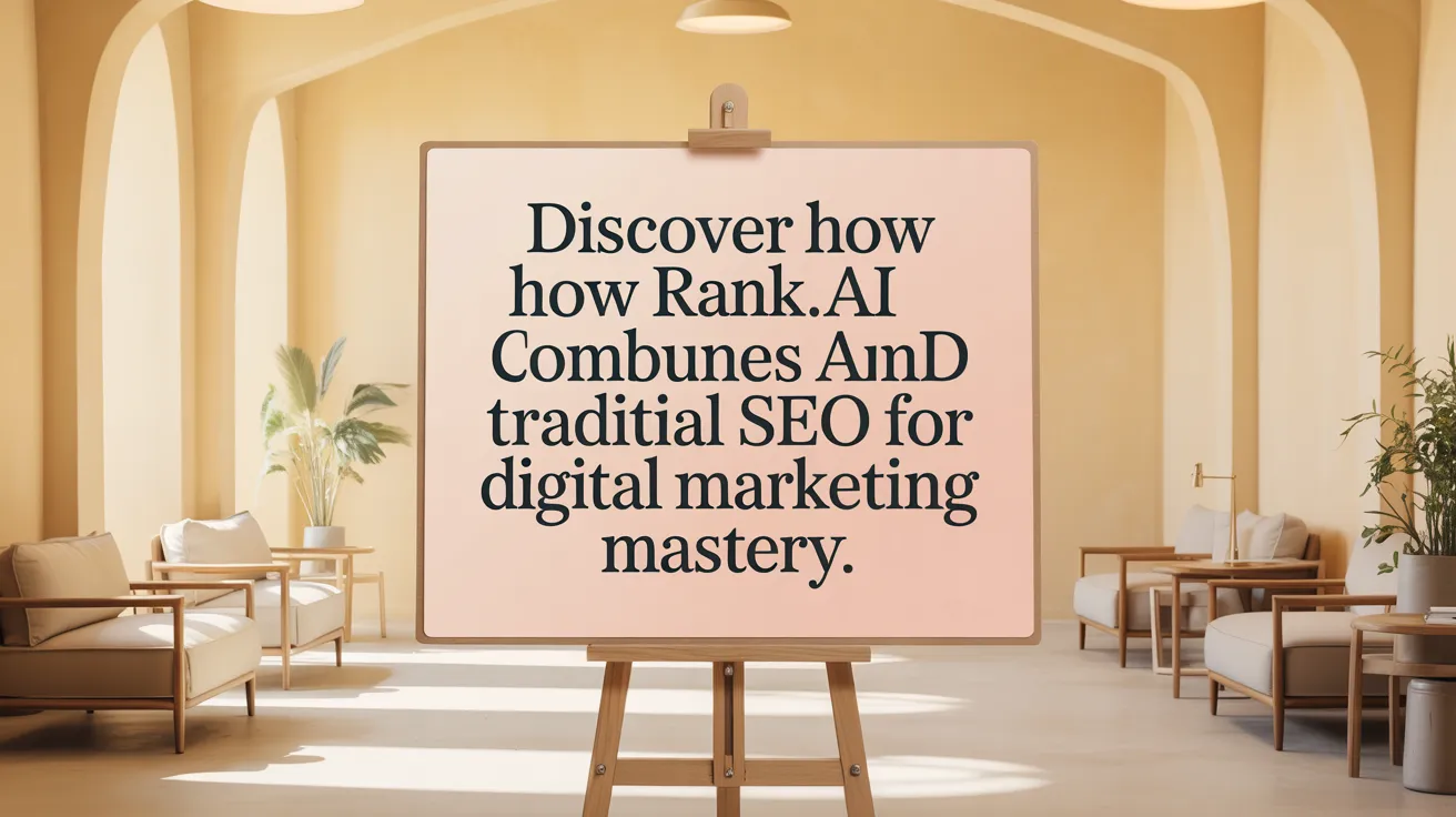 Discover how Rank.ai combines AI and traditional SEO for digital marketing mastery.
