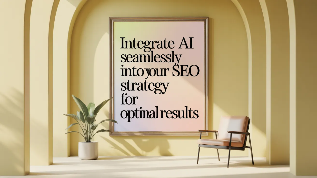 Integrate AI Seamlessly into Your SEO Strategy for Optimal Results