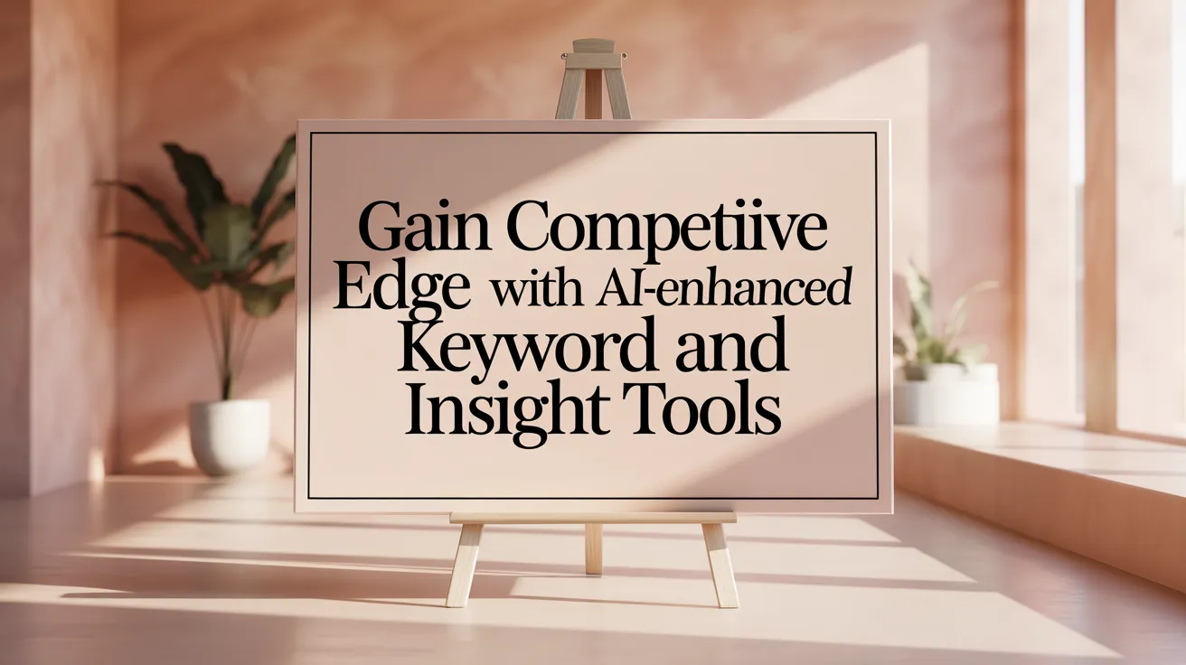 Gain Competitive Edge with AI-Enhanced Keyword and Insight Tools