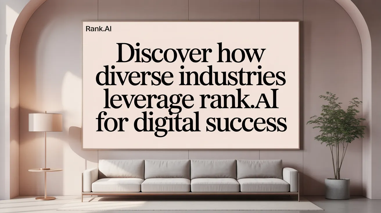 Discover How Diverse Industries Leverage Rank.ai for Digital Success