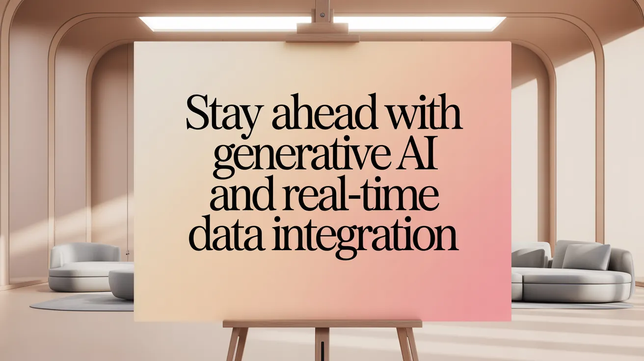 Stay Ahead with Generative AI and Real-Time Data Integration