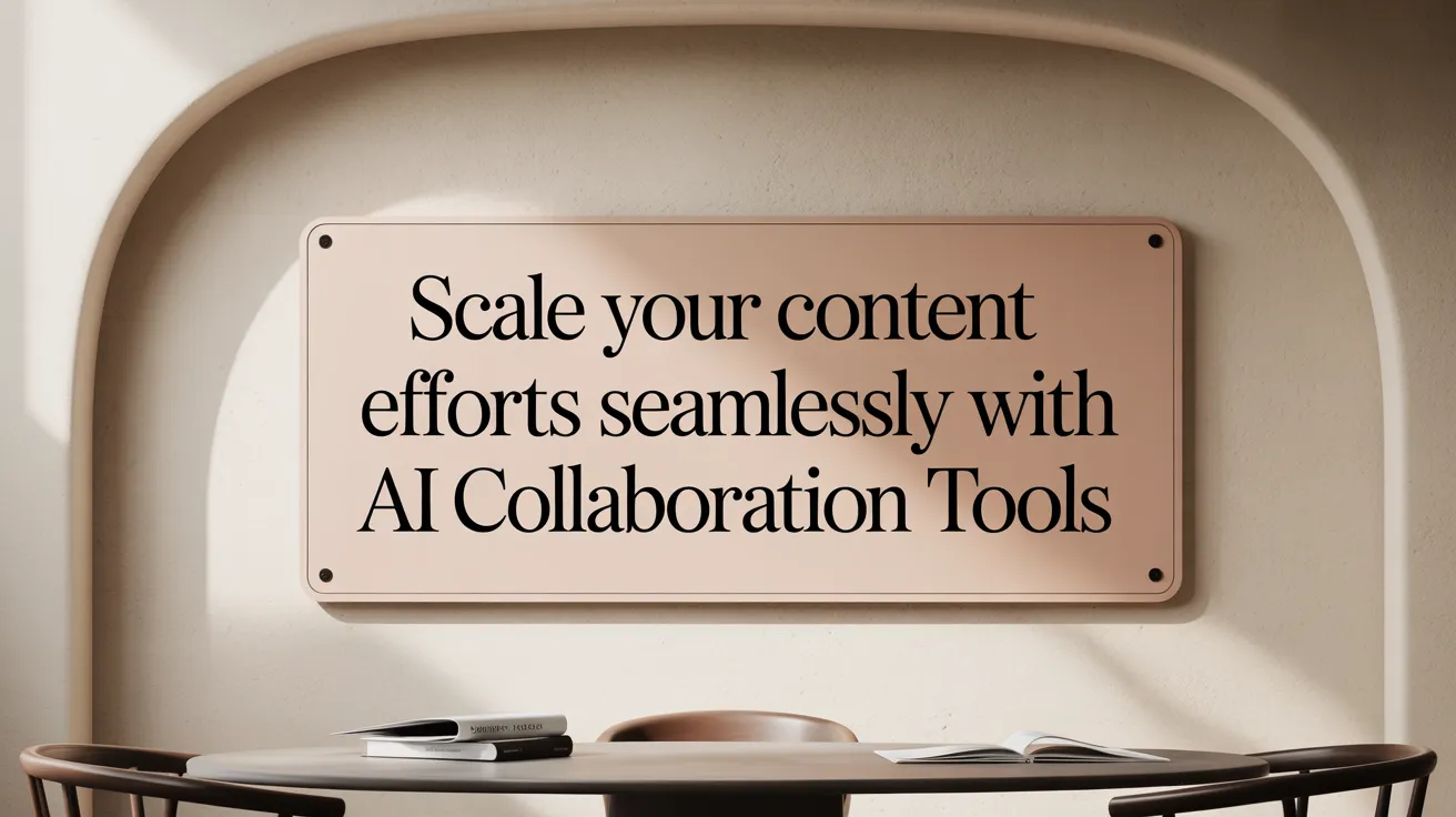 Scale Your Content Efforts Seamlessly with AI Collaboration Tools