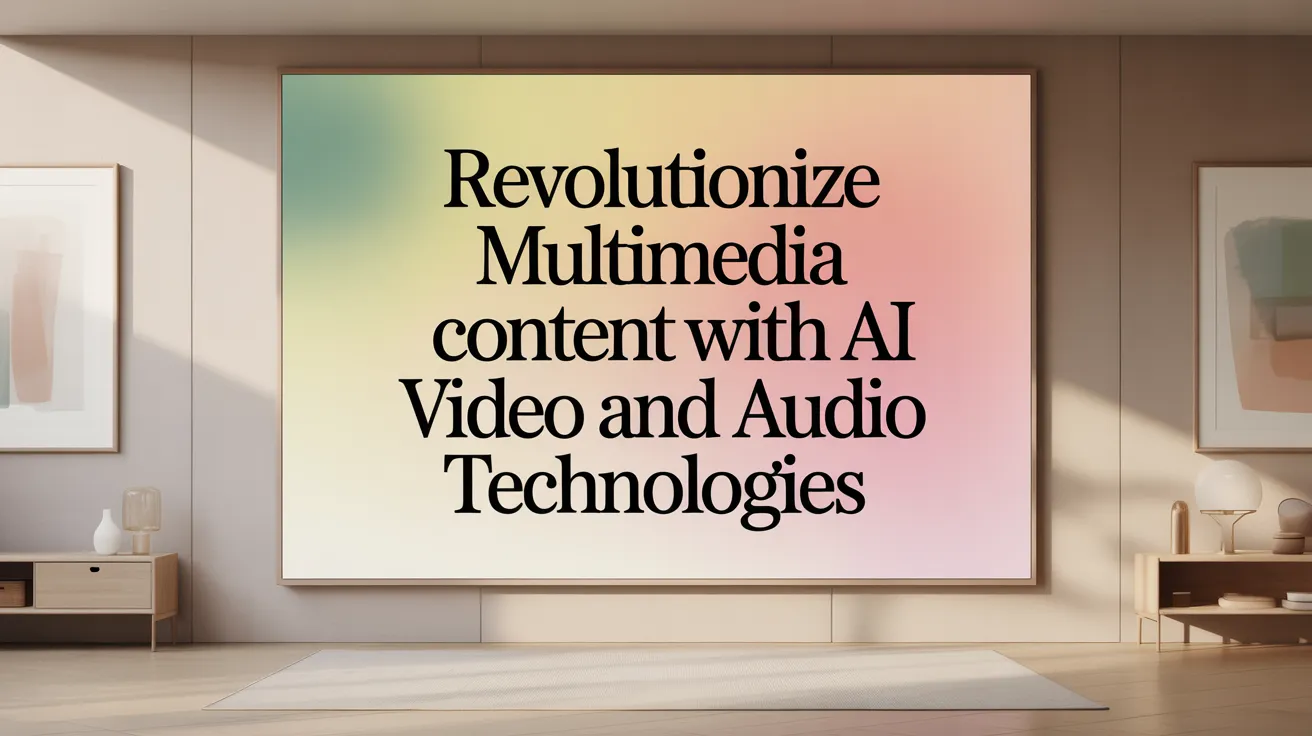 Revolutionize Multimedia Content with AI Video and Audio Technologies