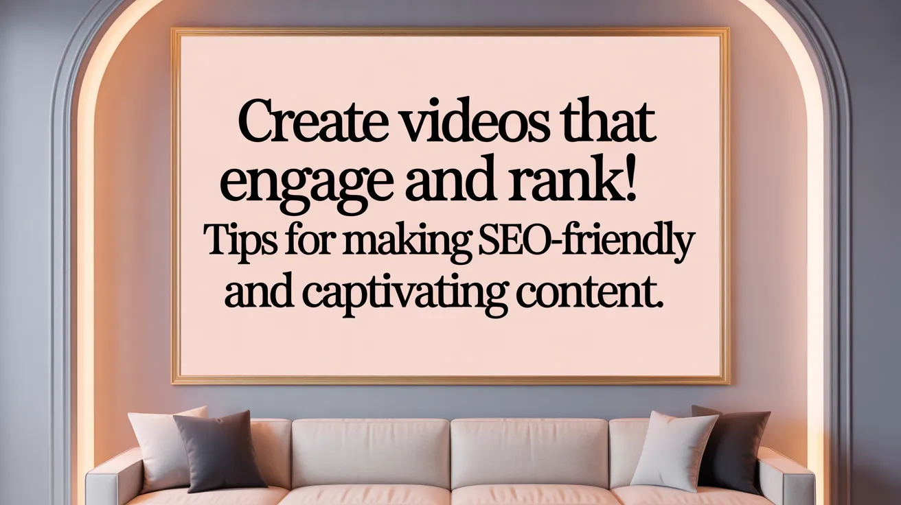 Create Videos That Engage and Rank! Tips for Making SEO-Friendly and Captivating Content.
