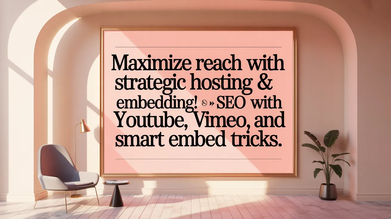 Maximize Reach with Strategic Hosting &amp; Embedding! Boost SEO with YouTube, Vimeo, and Smart Embed Tricks.