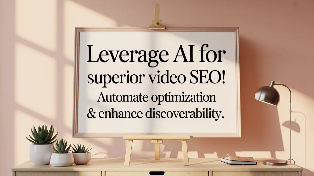 Leverage AI for Superior Video SEO! Automate Optimization &amp; Enhance Discoverability.