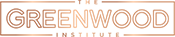Stylized text logo reading 'the greenwood' in lowercase with gradient brown coloring.