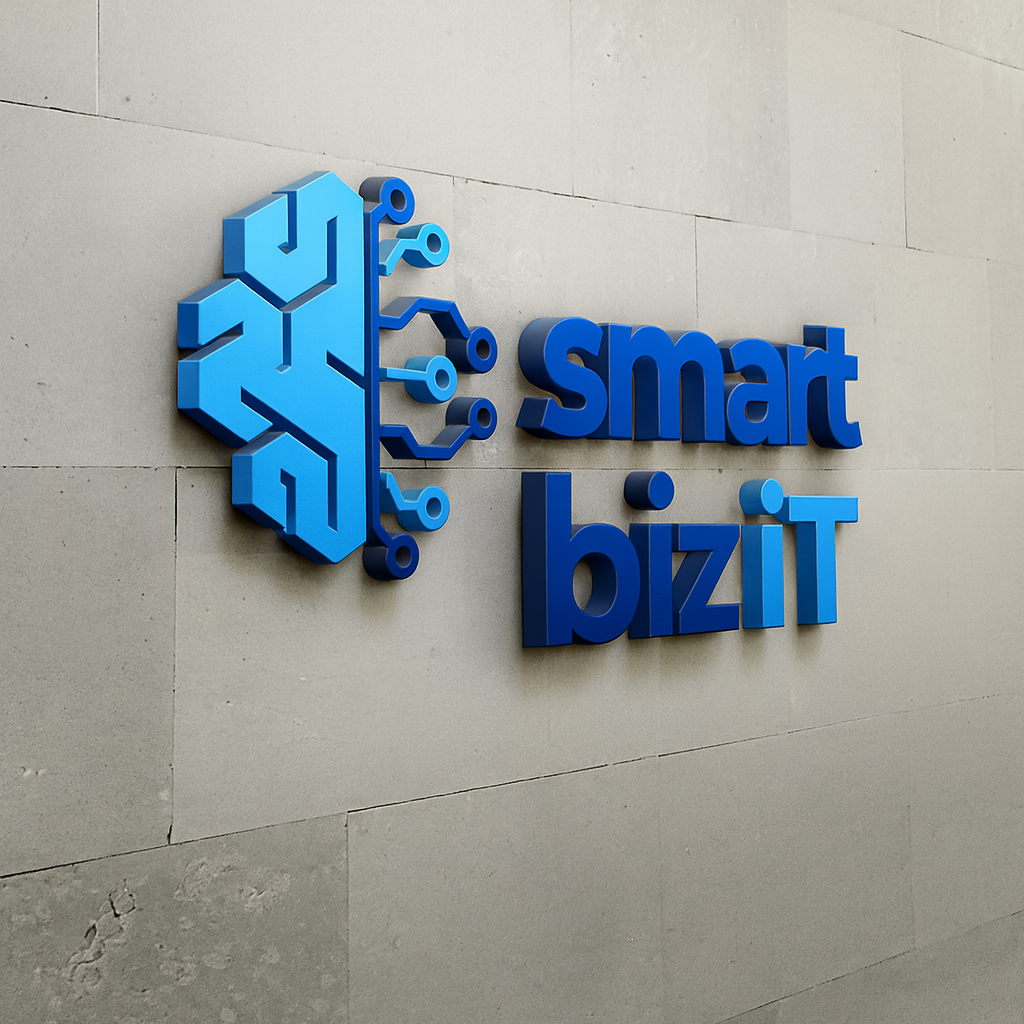 Smart Biz iT office wall logo