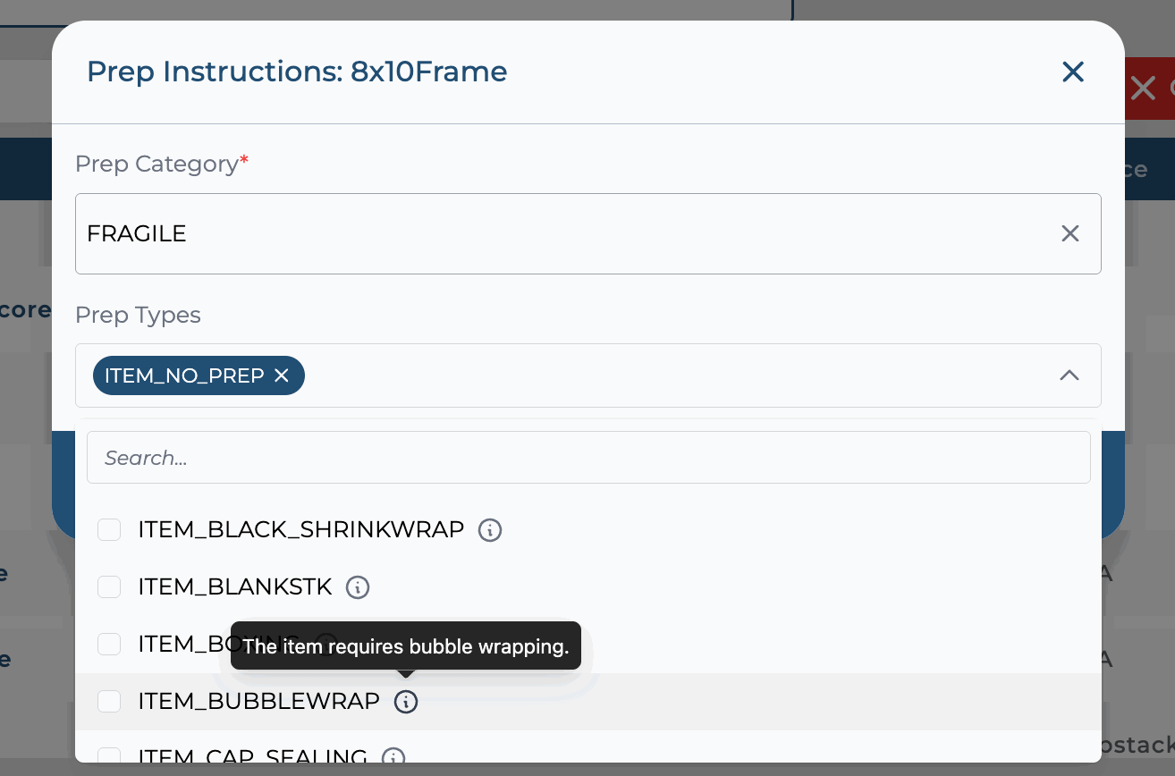 Amazon Prep Instructions