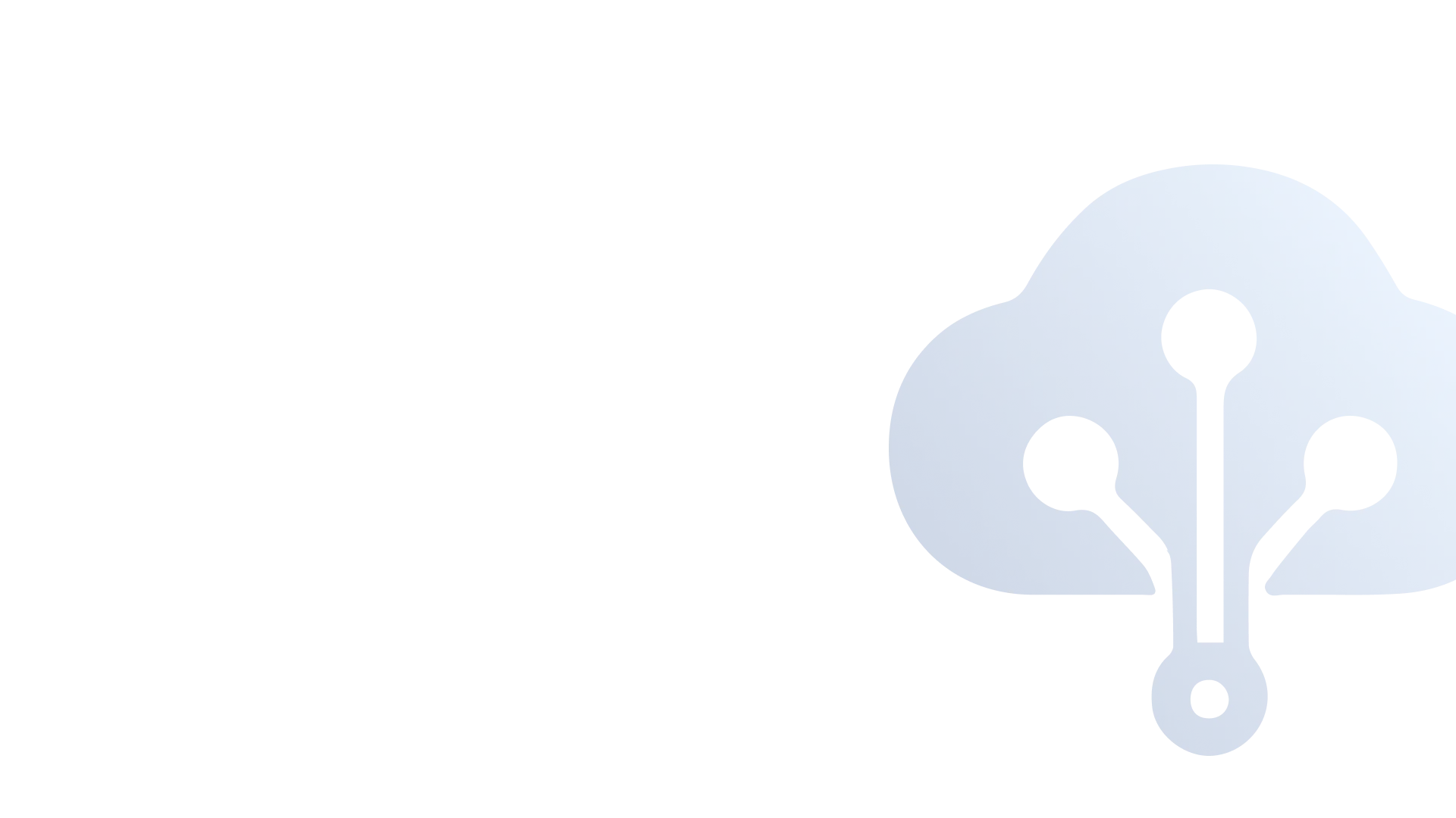 Blue cloud icon with three circuit lines, symbolizing data engineering and business intelligence.