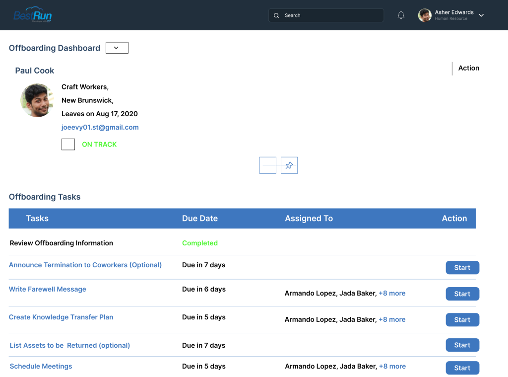 Off Boarding: SAP SuccessFactors