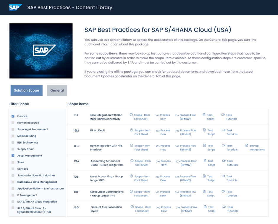 SAP Best Practices for SAP S/4HANA Cloud