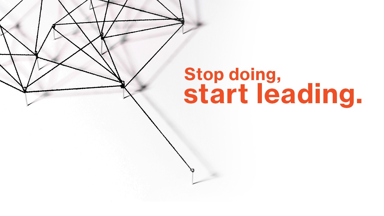 Stop doing, Start Leading.