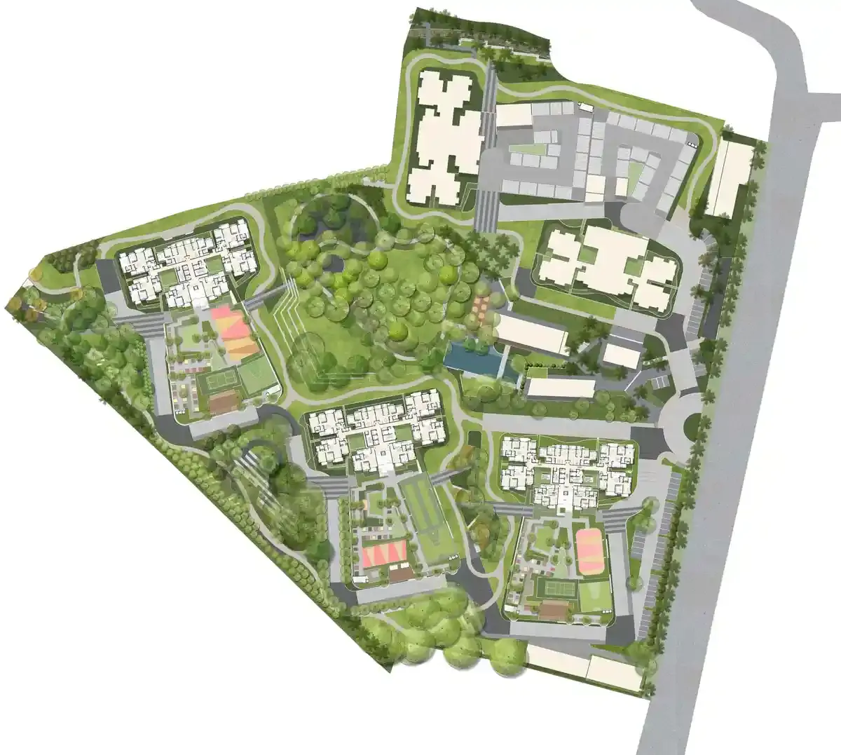 Master Plan View of Godrej Woods