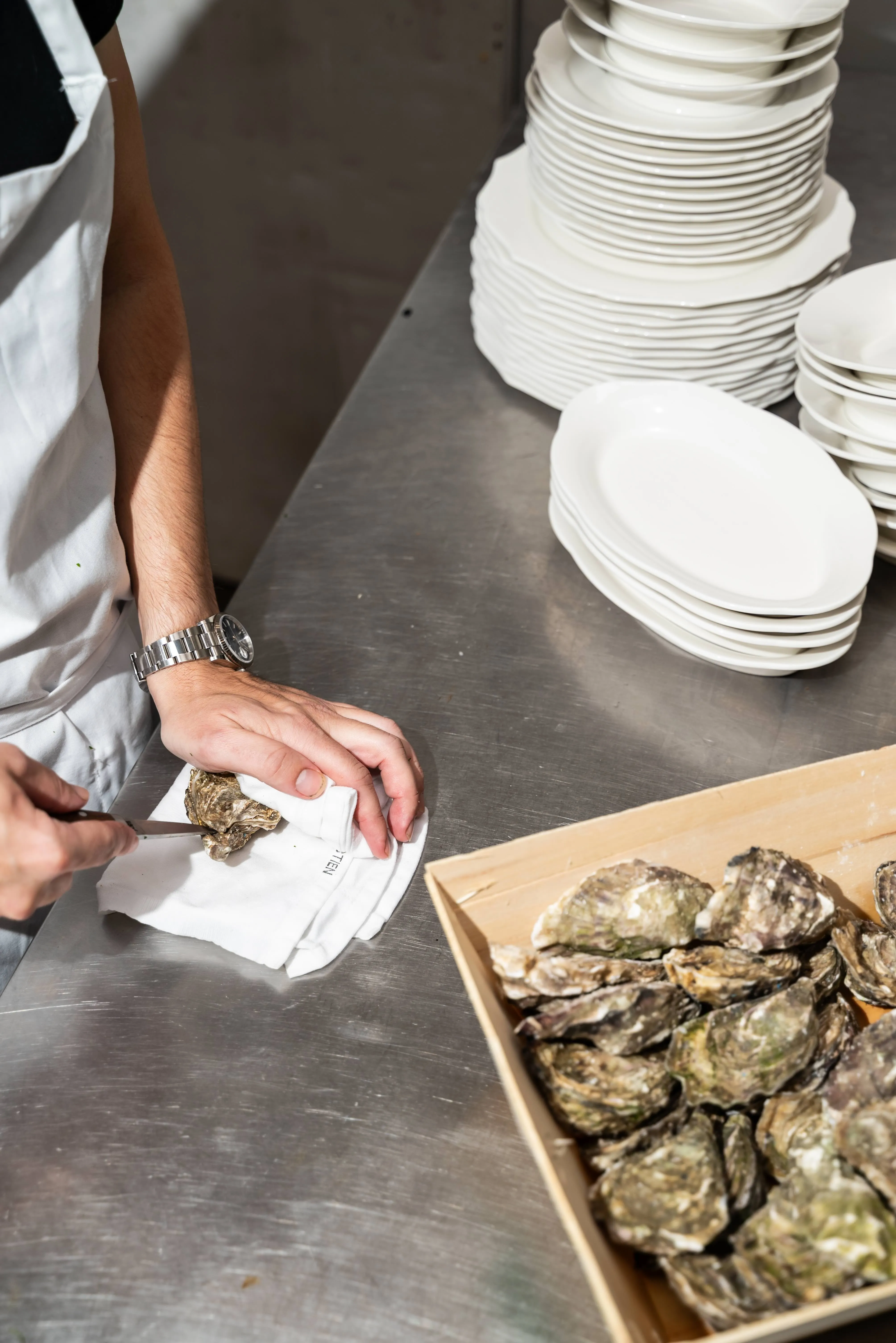 Restaurant Bastien Gent, sfeervolle tafelopstelling - styling PIET Moodshop
