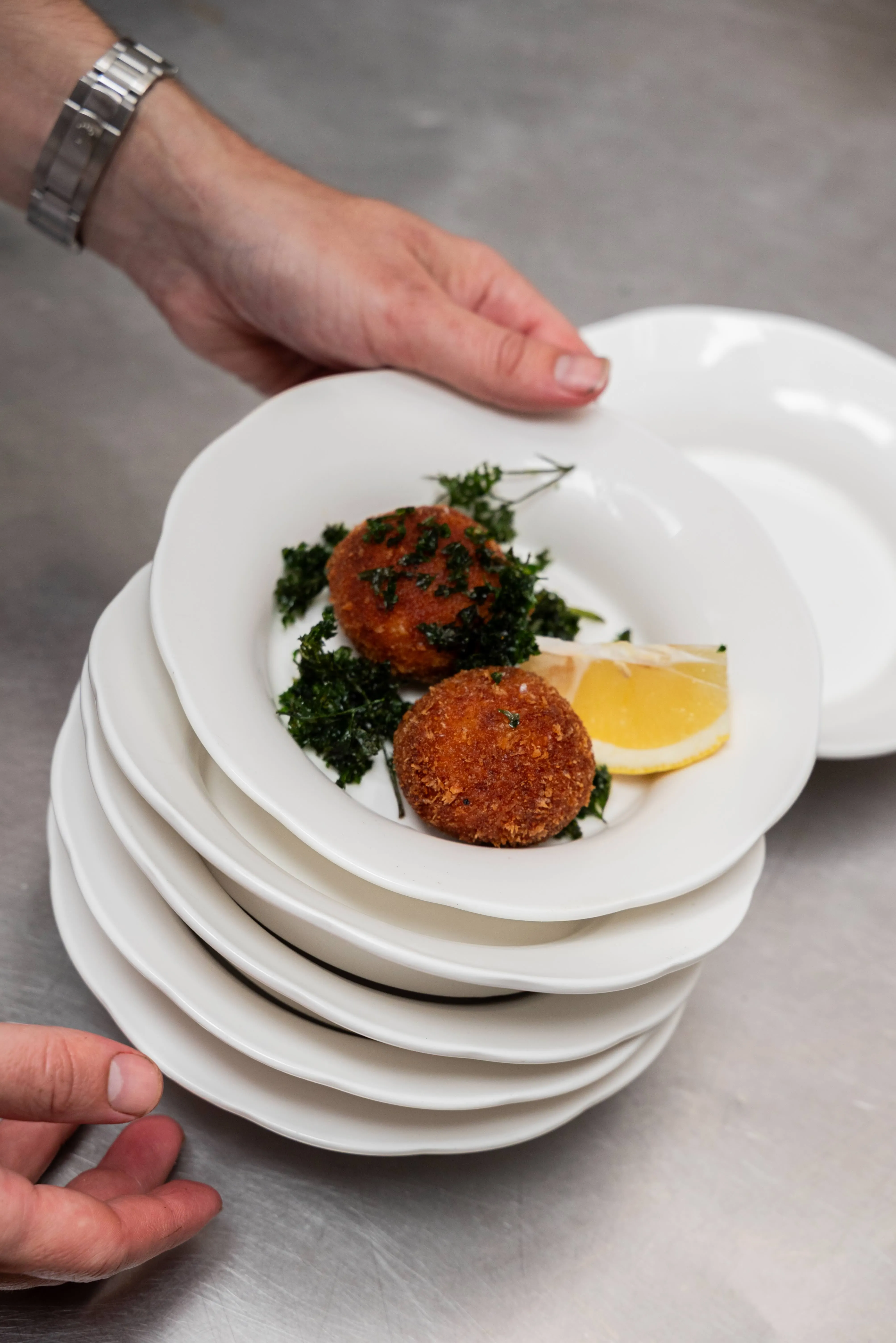 Detailfoto servies en glaswerk restaurant Bastien - PIET Moodshop