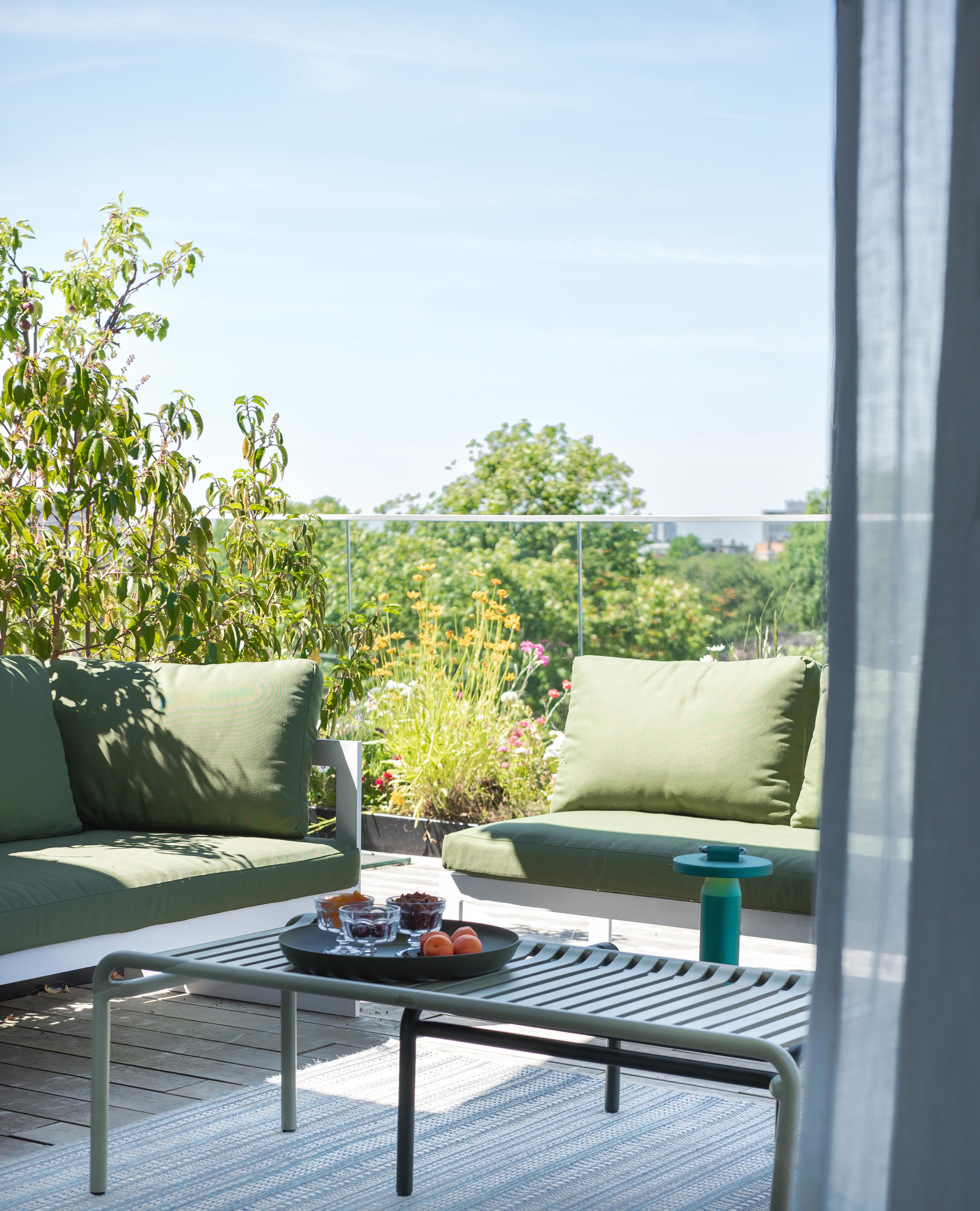Terras appartement Antwerpen, uitzicht stadspark - PIET Moodshop