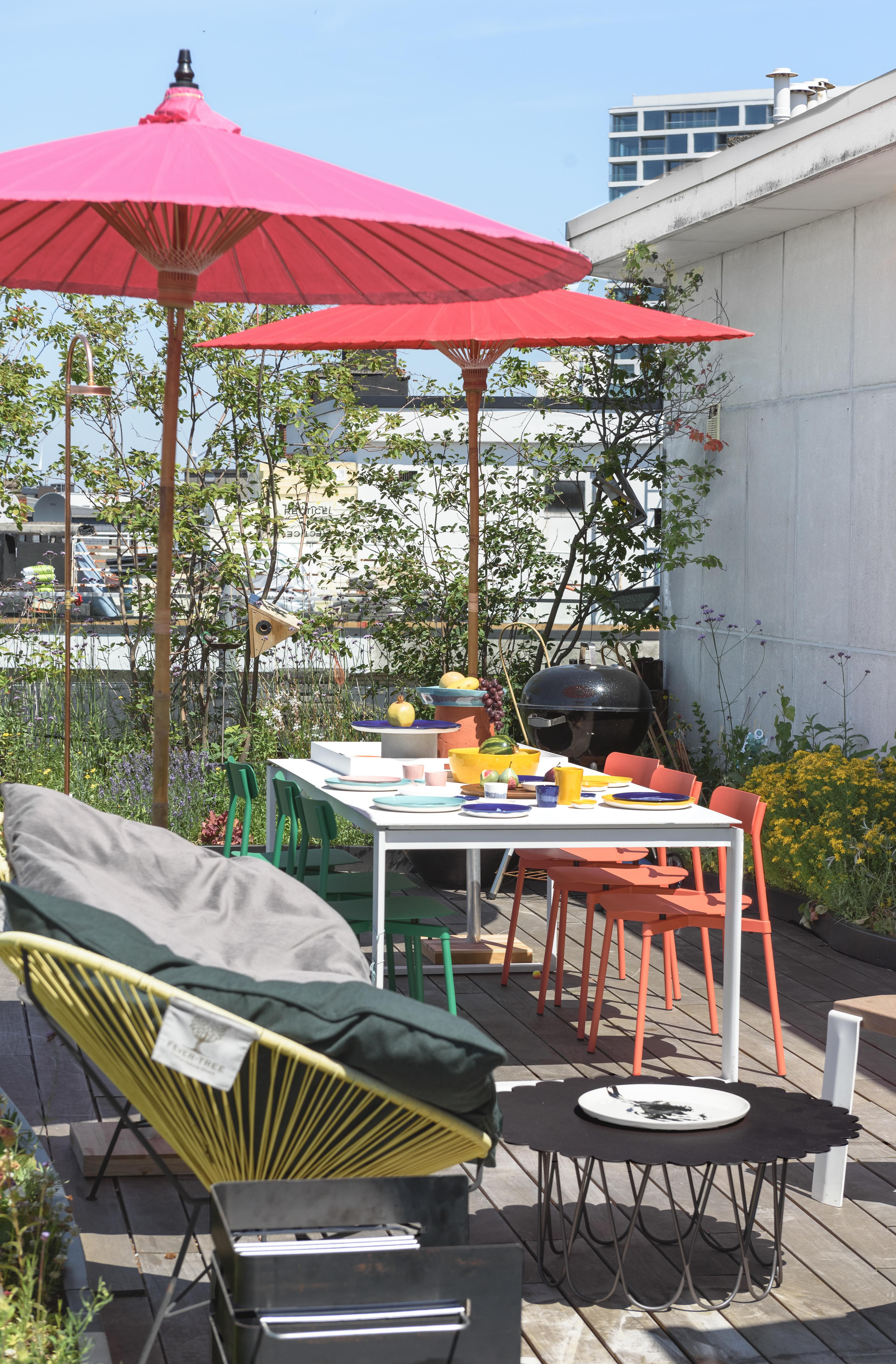 Dakterras Antwerpen sfeer na styling, Ottolenghi servies - PIET Moodshop
