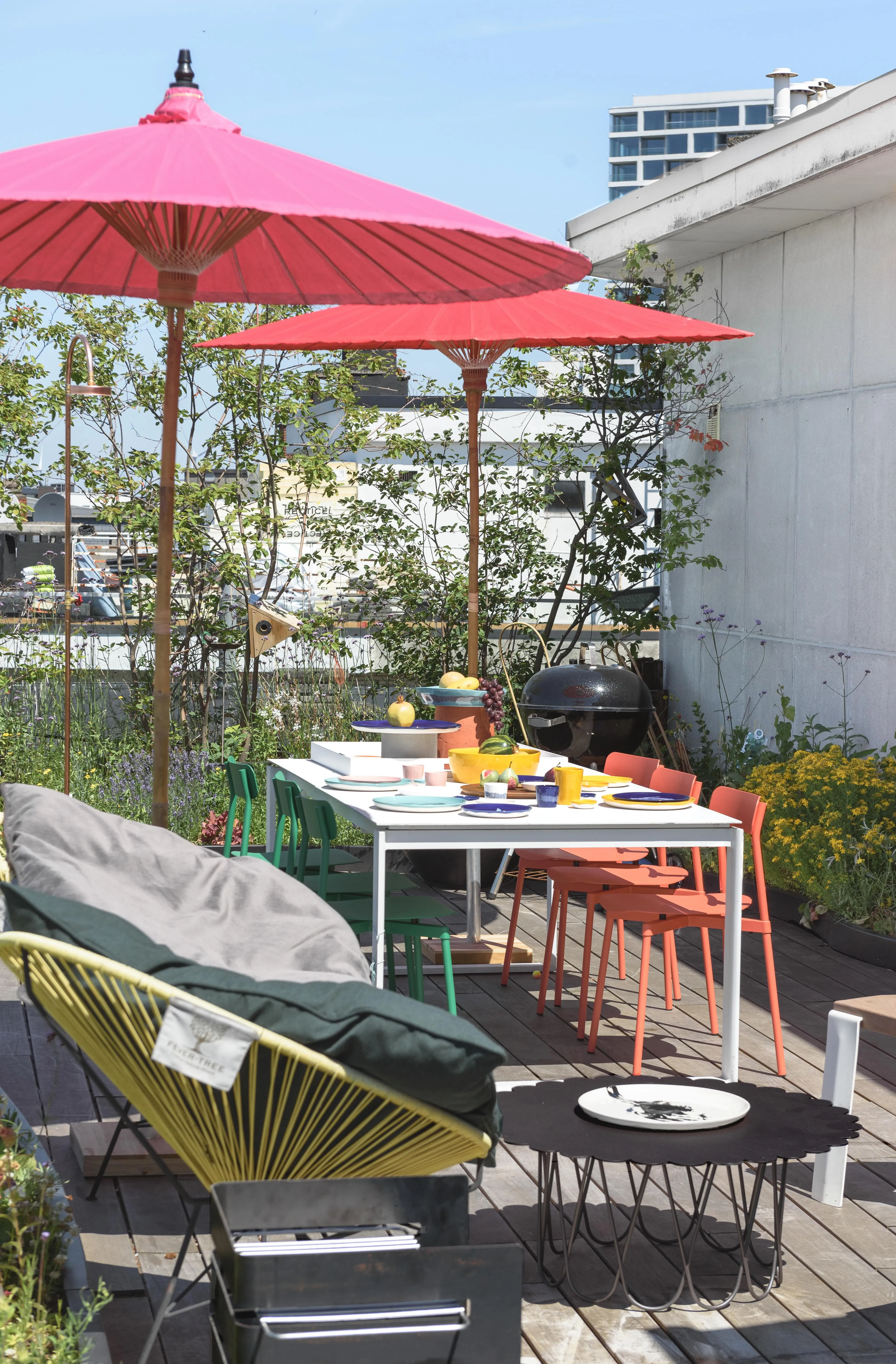 Dakterras Antwerpen sfeer na styling, Ottolenghi servies - PIET Moodshop