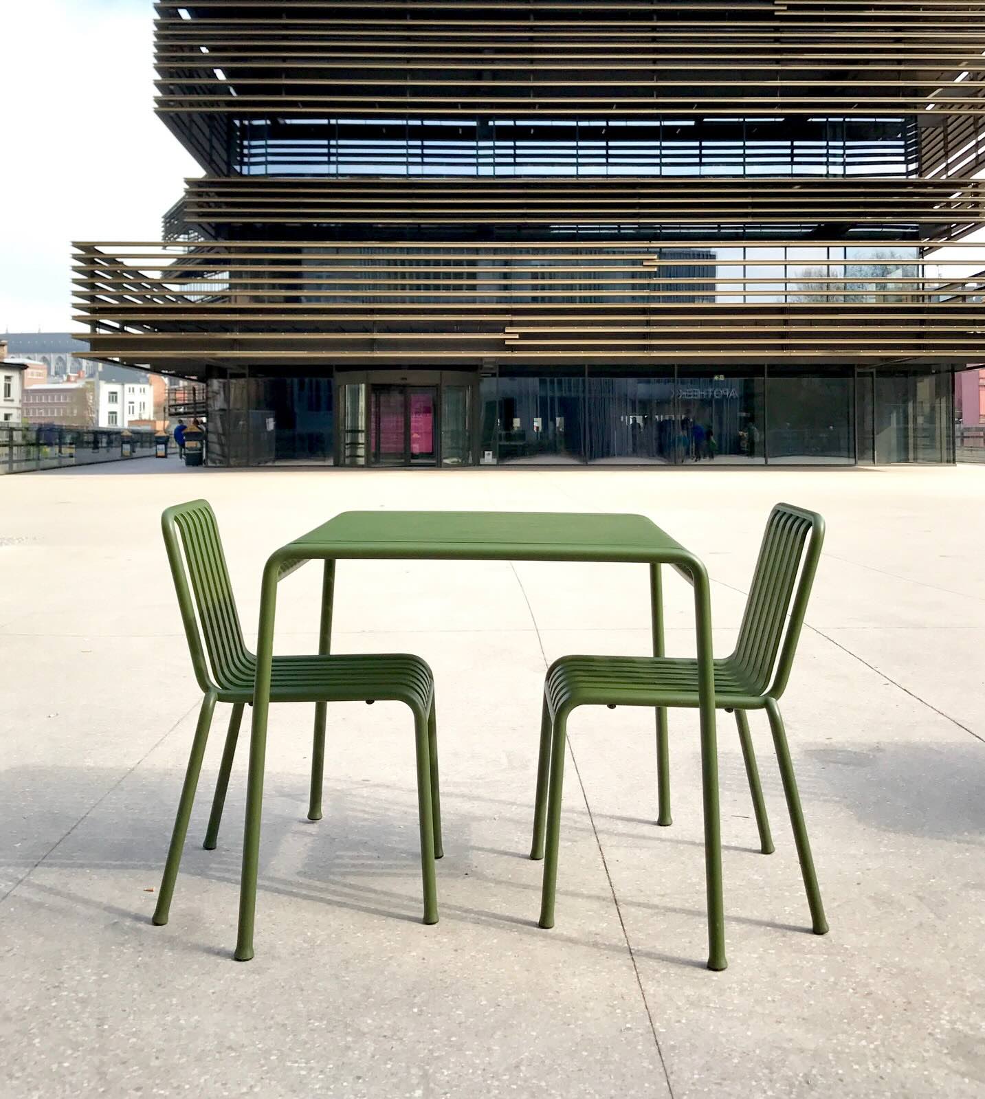 Overzicht terras Soepplus Gent, De Krook achtergrond - PIET Moodshop
