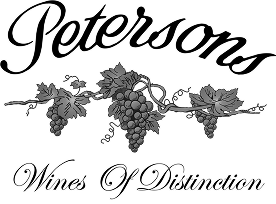Illustration of grapevine branch with clusters of grapes and leaves on a black background.