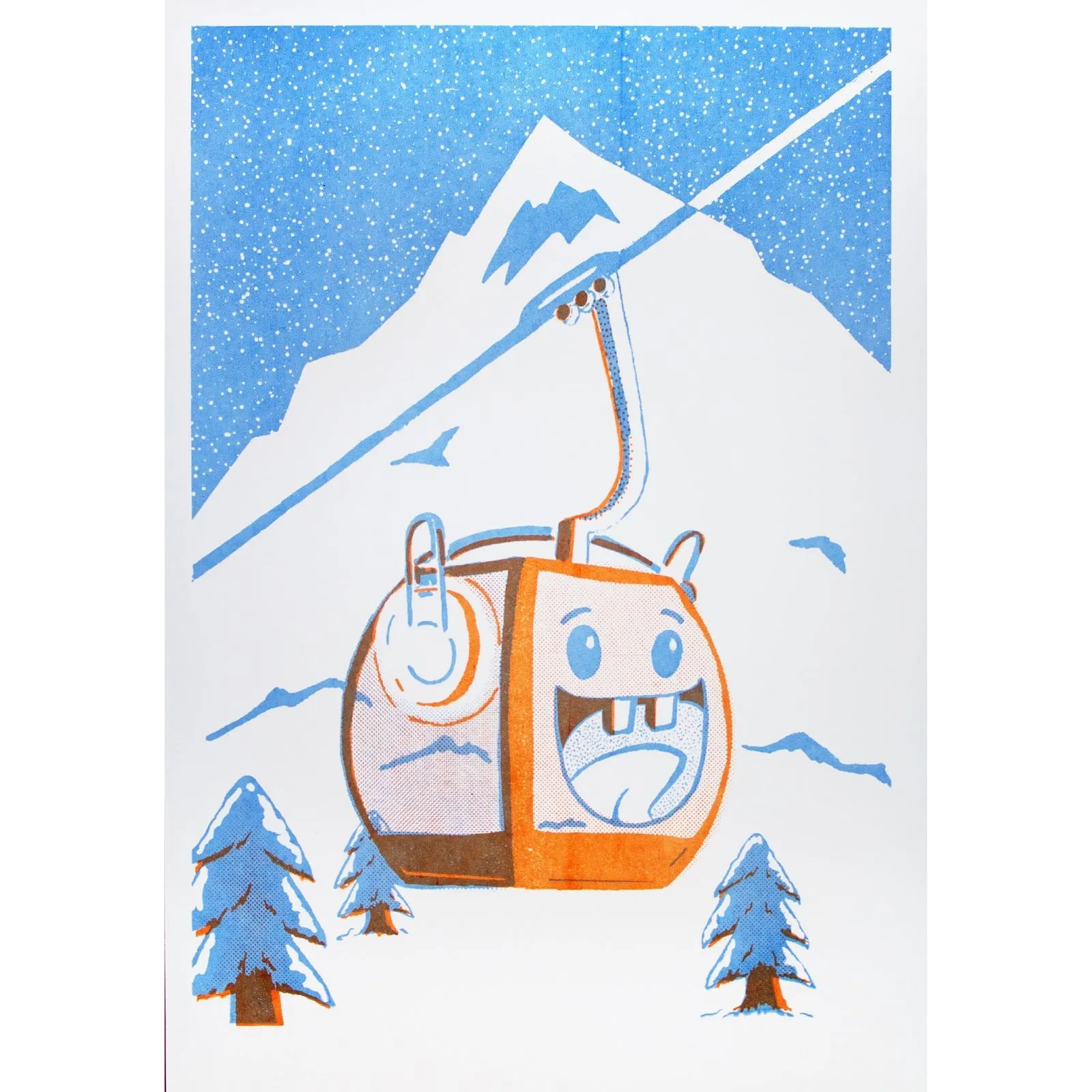 Yotam Shukrun Screen print Illustration.