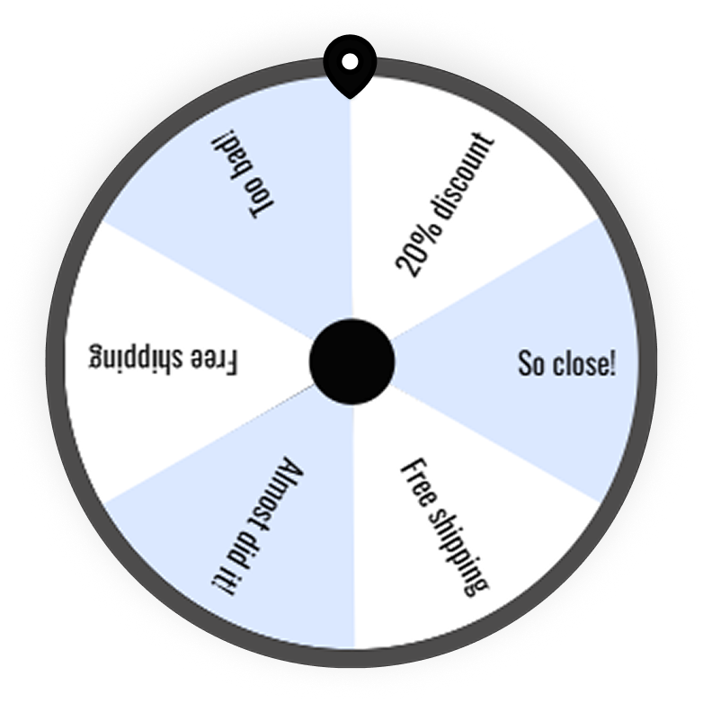 Spin to Win popup