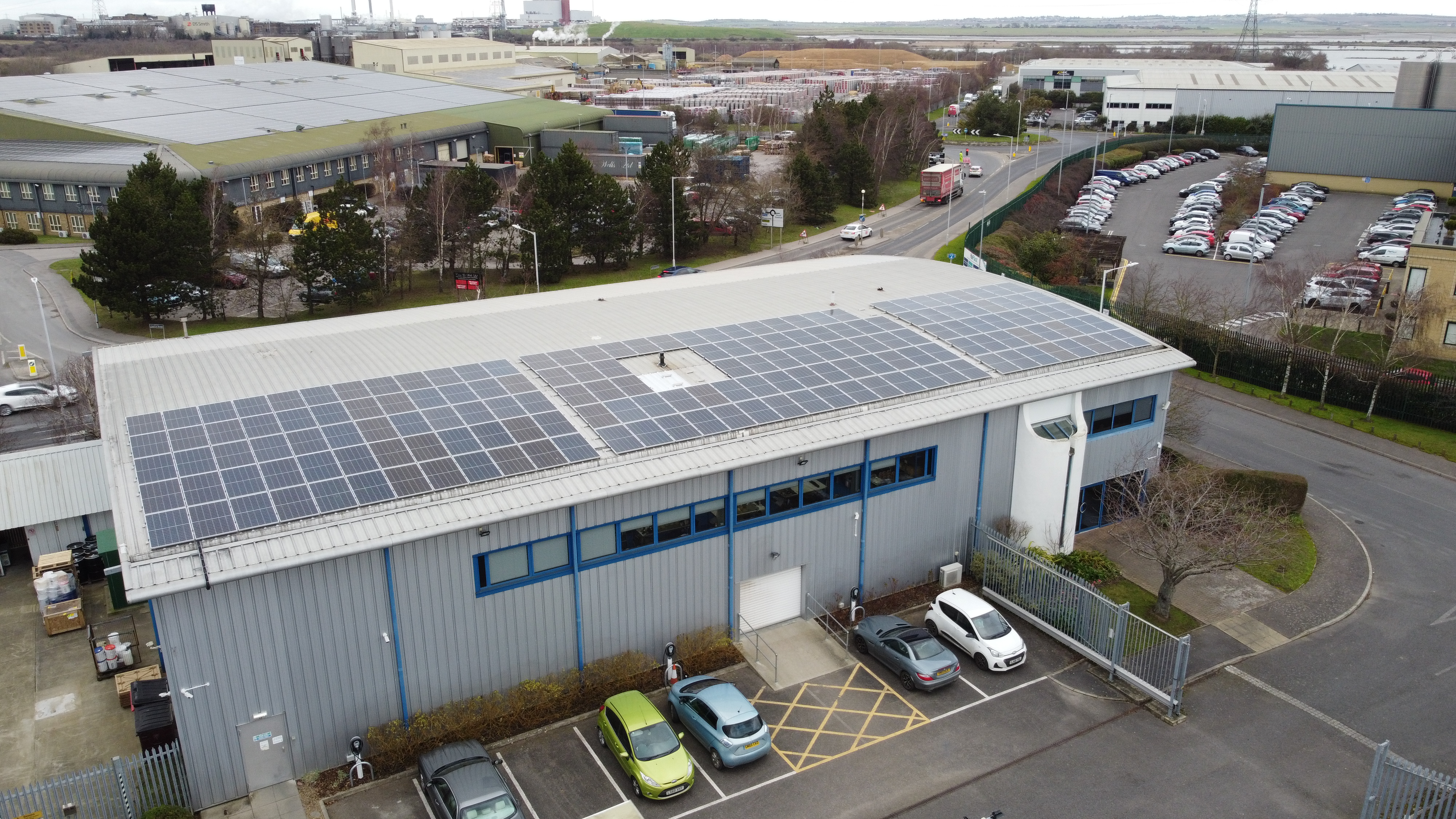 Commercial solar PV array