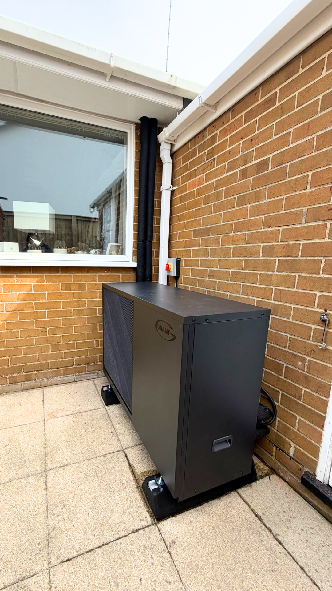 Grant air source heat pump installation