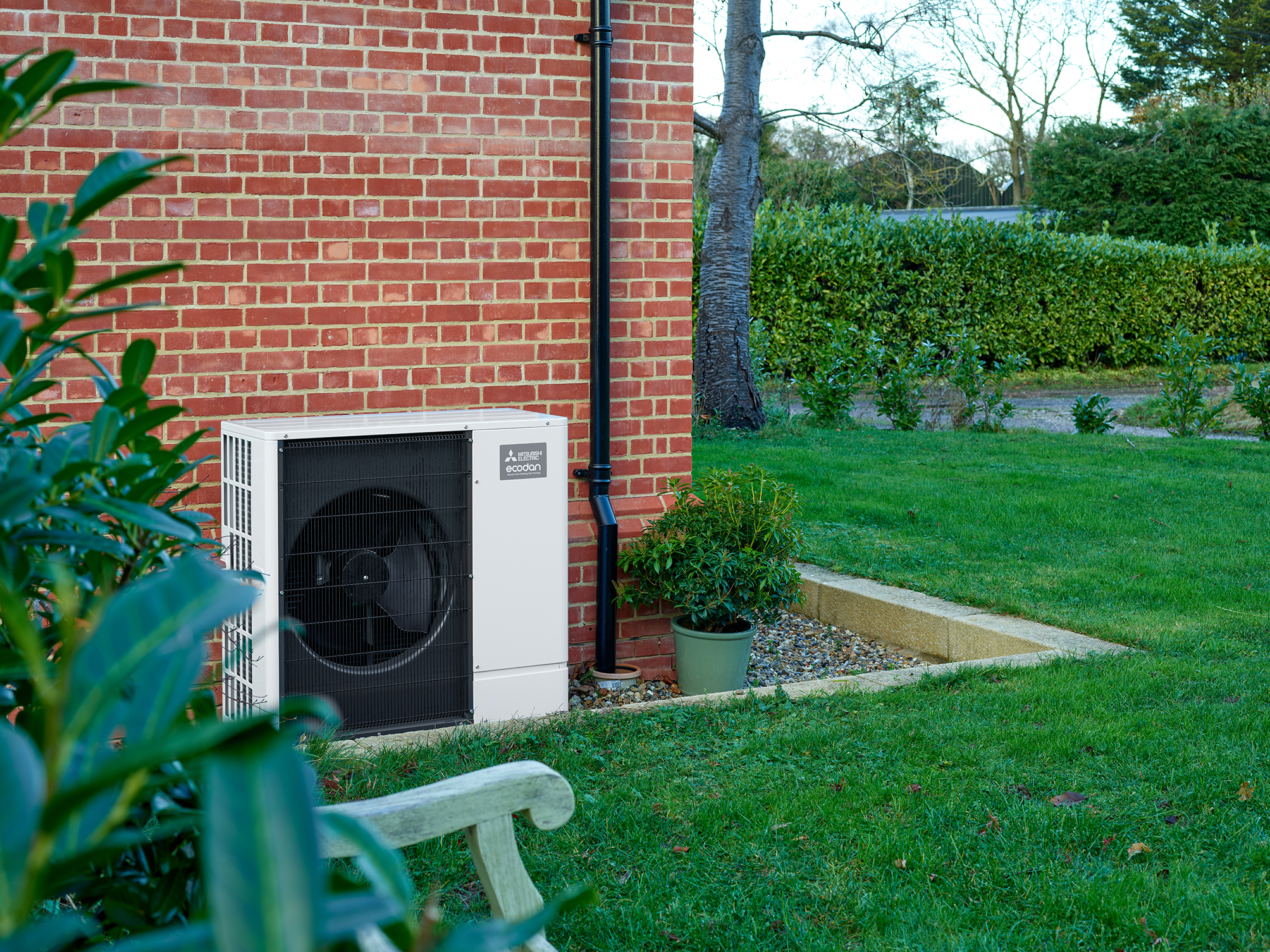 Ecodan Heat Pump Garden