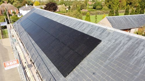 Flat solar PV panels