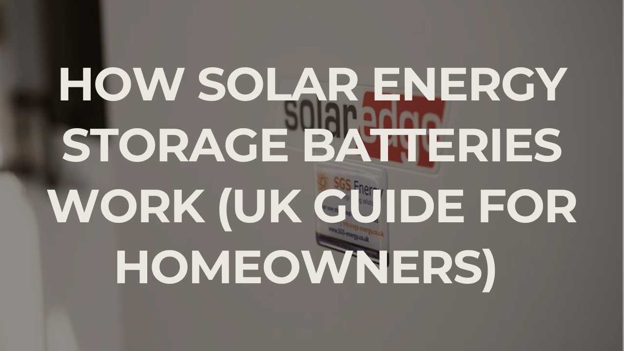 solar energy storage batteries