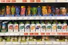 Where to buy Little Freddie showing pouches on supermarket shelves