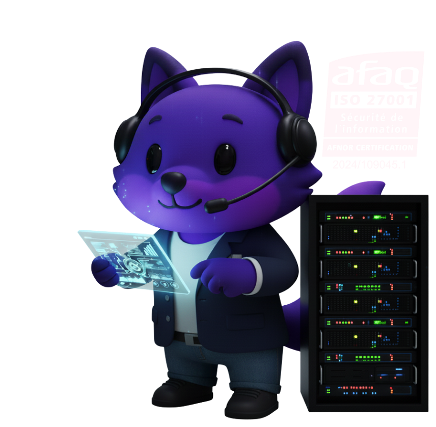 [interface] image of a laptop displaying product interface (for an ai saas company)