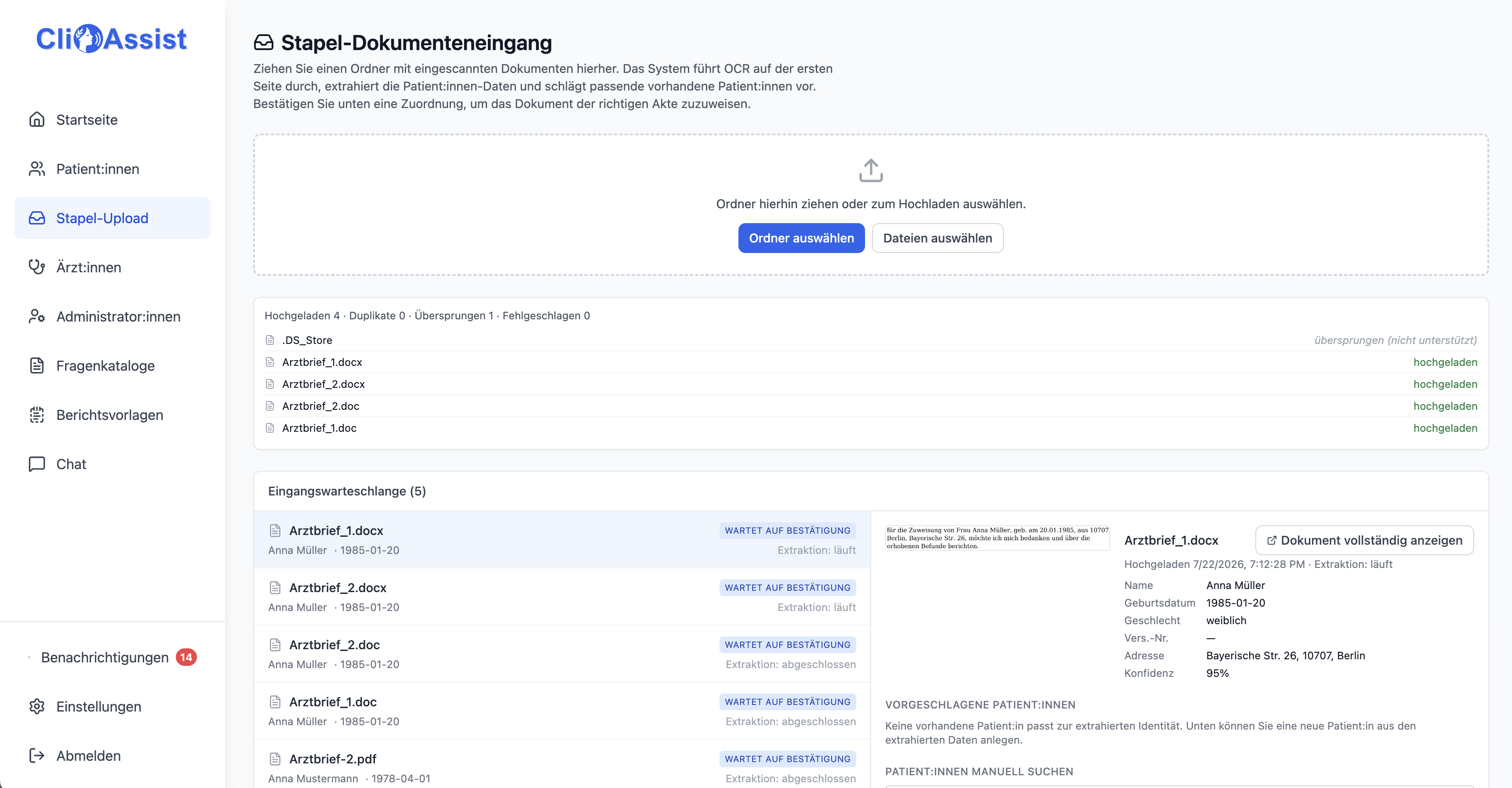 ClioAssist: Die klinische KI-Plattform für aktive Gesprächsführung und automatisierte Dokumentation in MVZs, Kliniken und Privatpraxen