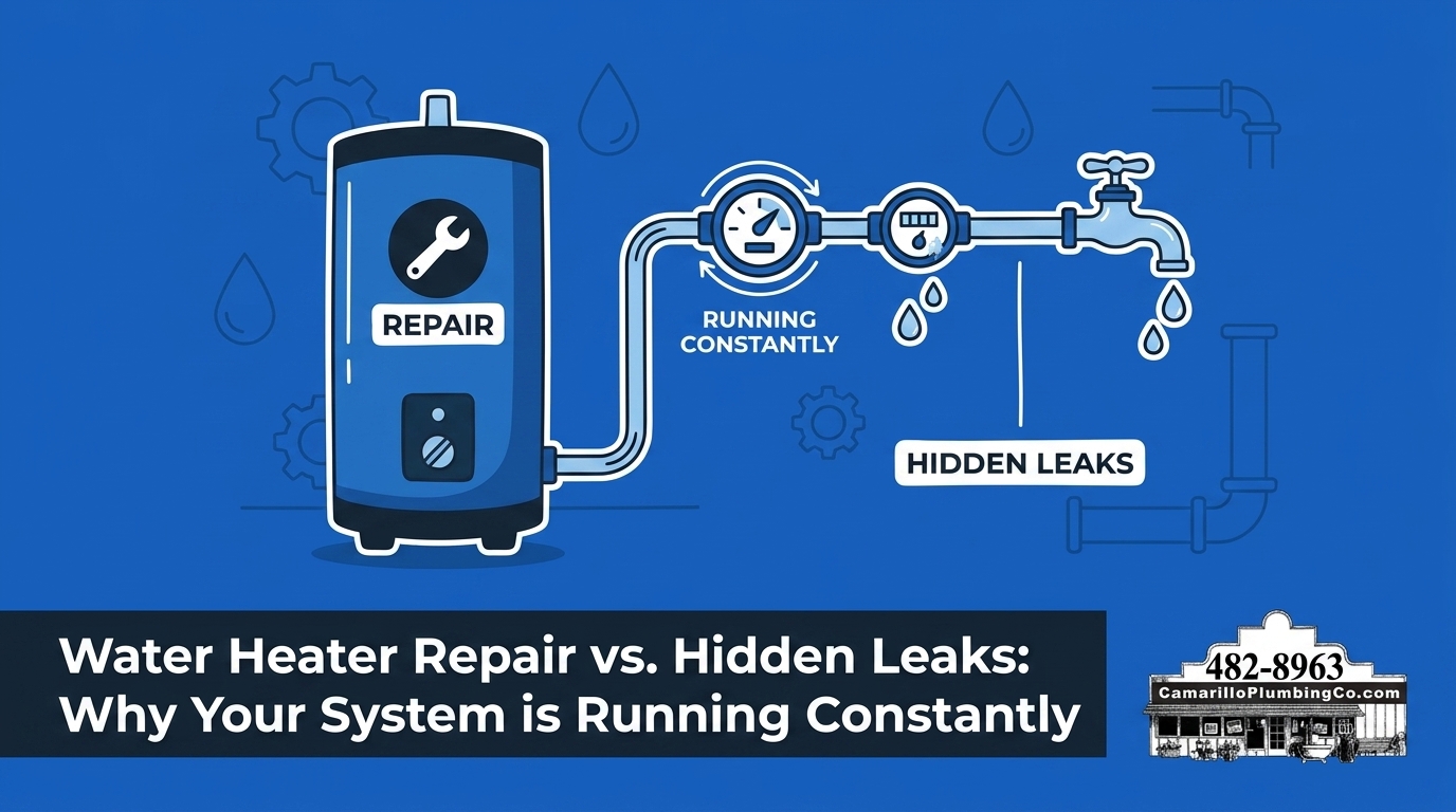 Water Heater Repair vs. Hidden Leaks: Why Your System is Running Constantly