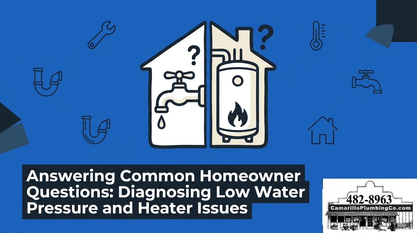 Answering Common Homeowner Questions: Diagnosing Low Water Pressure and Heater Issues